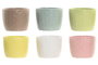 DKD Home Decor Maceta de Dolomite Espiga Surtida Pack de 6
