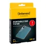 Intenso TX100 - SSD Externo Portátil 1TB, USB Tipo-C 3.2 Gen 1, Velocidad Lectura/Escritura 500 MB/s, Color Azul Gris, Resistente a Golpes
