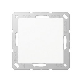 Jung A 594-0 WW Blindabdeckung mit Tragering - Cubierta Ciega para Módulos Eléctricos