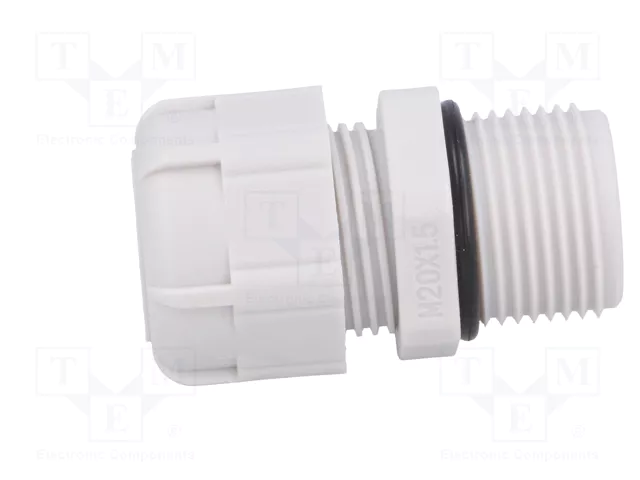 BM GROUP Sello aislante M20 con rosca prolongada gris