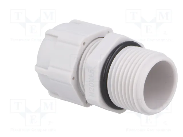 BM GROUP Sello aislante M20 con rosca prolongada gris