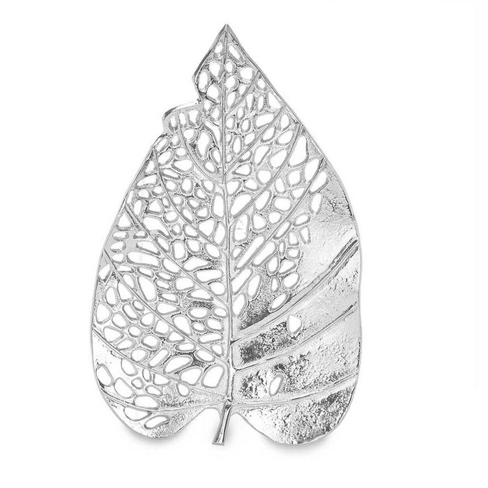 Figura Decorativa Gift Decor Plateado Plata Hoja 40,5 x 4 x 26 cm (6 Unidades) Figura Decorativa Gift Decor Plateado Plata Hoja 40,5 x 4 x 26 cm (6 Unidades)