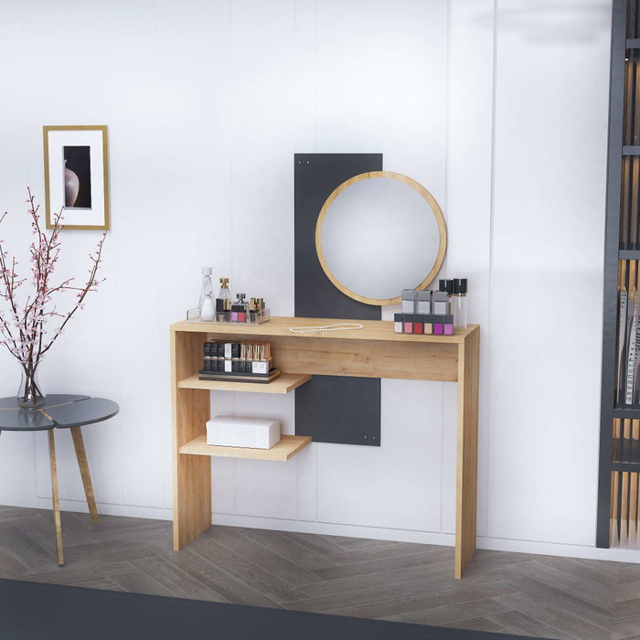 Hanah Home Mesa de Maquillaje Dali - Color Antracita