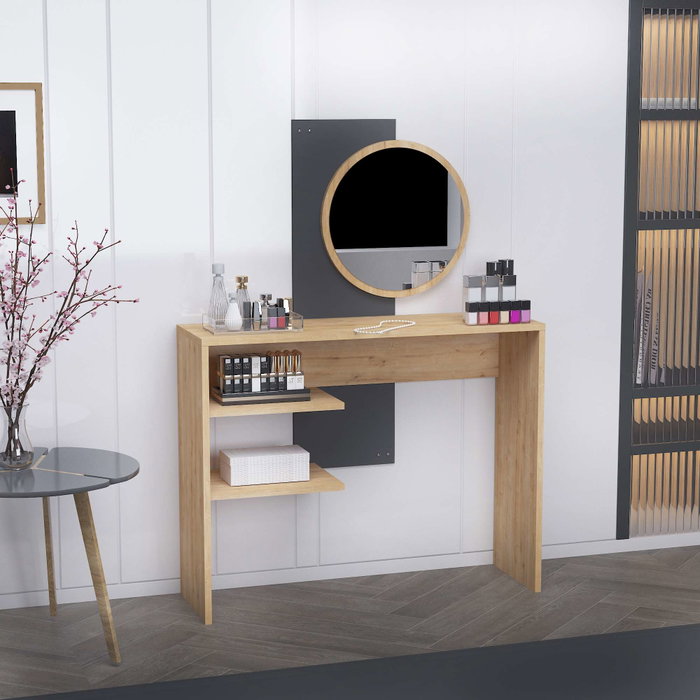 Hanah Home Mesa de Maquillaje Dali - Color Antracita