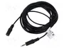 Lanberg Cable estéreo jack 3,5 mm macho a hembra 5 m negro