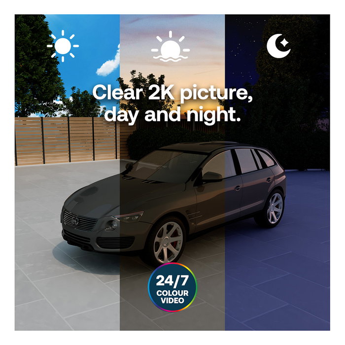 ARLO Essential 3 2K Cámara de Seguridad IP, 2 Unidades, 4 MP, Blanco, Interior/Exterior, WiFi, Alámbrico/Inalámbrico, Conexión PoE/USB, Compatible con Alexa, Google Home, HomeKit