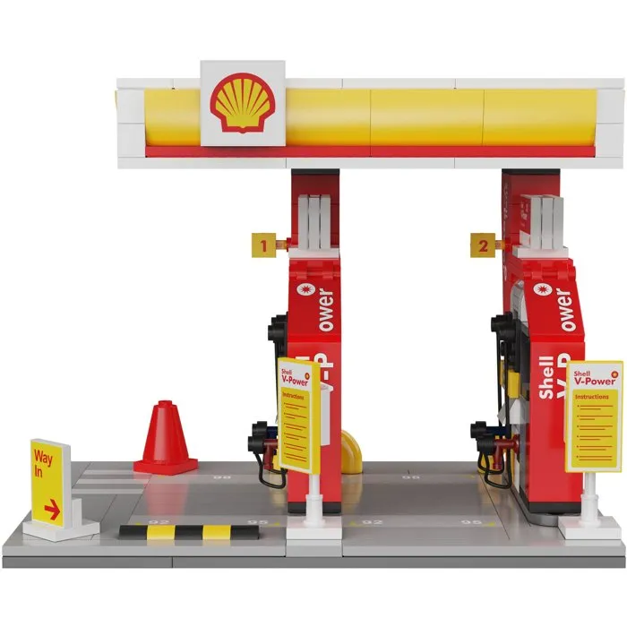 CADA Set de construcción Gasolinera Shell con 305 piezas CADA Set de construcción Gasolinera Shell con 305 piezas
