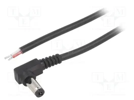 BQ CABLE Cable de alimentación DC 5,5/2,1 angular, 1,5m, 2x0,5mm²