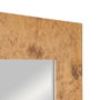 Espejo Textura Marrón Madera Decoración 53 X 2 X 155 cm