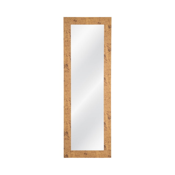 Espejo Textura Marrón Madera Decoración 53 X 2 X 155 cm