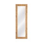 Espejo Textura Marrón Madera Decoración 53 X 2 X 155 cm