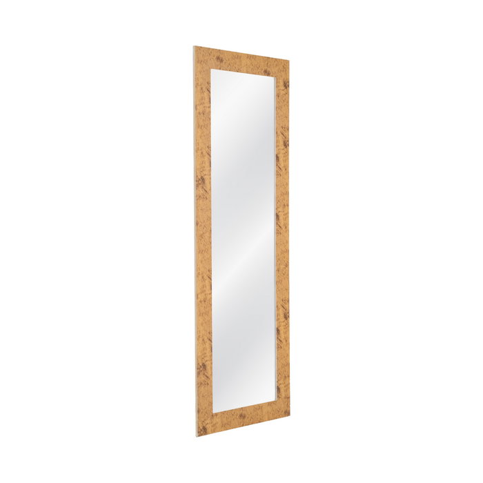 Espejo Textura Marrón Madera Decoración 53 X 2 X 155 cm