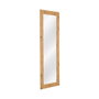Espejo Textura Marrón Madera Decoración 53 X 2 X 155 cm