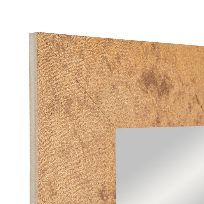 Espejo Textura Marrón Madera Decoración 53 X 2 X 155 cm