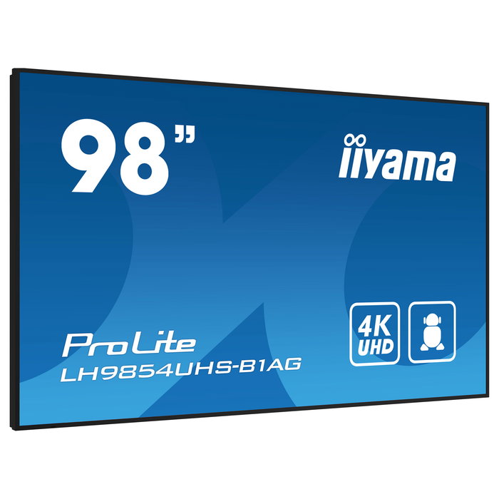 iiyama ProLite LH9854UHS-B1AG Monitor Digital Signage 98" 4K Ultra HD IPS 3840x2160 HDMI DP USB WiFi Android 11 24/7