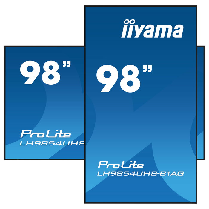 iiyama ProLite LH9854UHS-B1AG Monitor Digital Signage 98" 4K Ultra HD IPS 3840x2160 HDMI DP USB WiFi Android 11 24/7