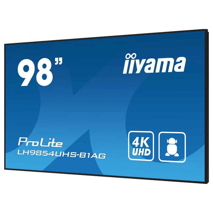 iiyama ProLite LH9854UHS-B1AG Monitor Digital Signage 98" 4K Ultra HD IPS 3840x2160 HDMI DP USB WiFi Android 11 24/7
