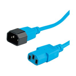 ROLINE Cable de conexión para equipos IEC 320 C14 a C13 Azul 1.8 m - 250 V, 10 A