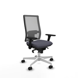 PIQUERAS Y CRESPO Silla de oficina Horna con Mecanismo Sincro, Gris