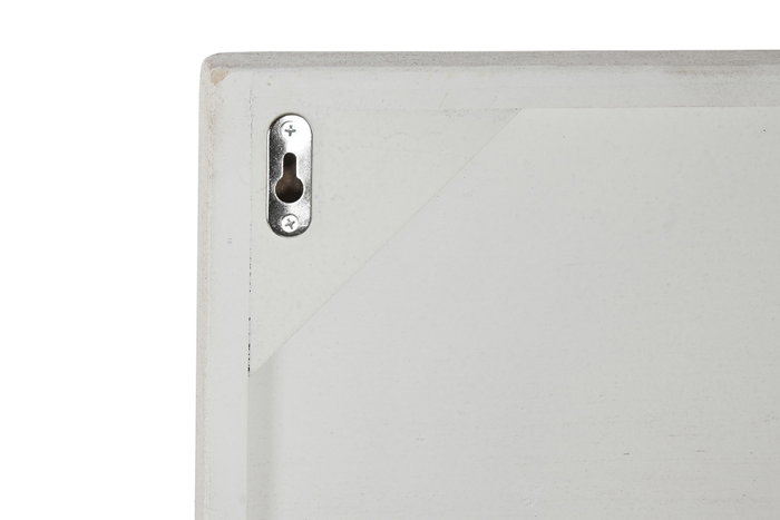 DKD Home Decor Decoracion Pared Scandi Blanco Natural 6 x 120 x 120 cm Set de 2