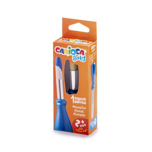 Carioca Pincel BABY Brush 43172 - Pincel redondo de nylon, 1 Ud, Color Azul Carioca Pincel BABY Brush 43172 - Pincel redondo de nylon, 1 Ud, Color Azul