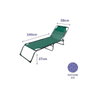 Marbueno Pack de 2 Tumbona Plegable Acero Con Cojin Verde