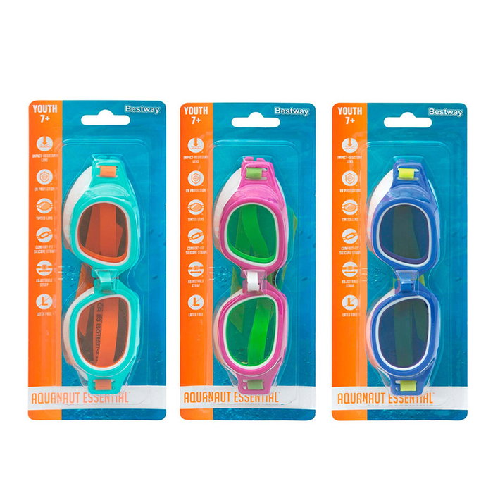 Bestway Gafas de Natación Junior Correa Silicona Color Surtido +7 Años