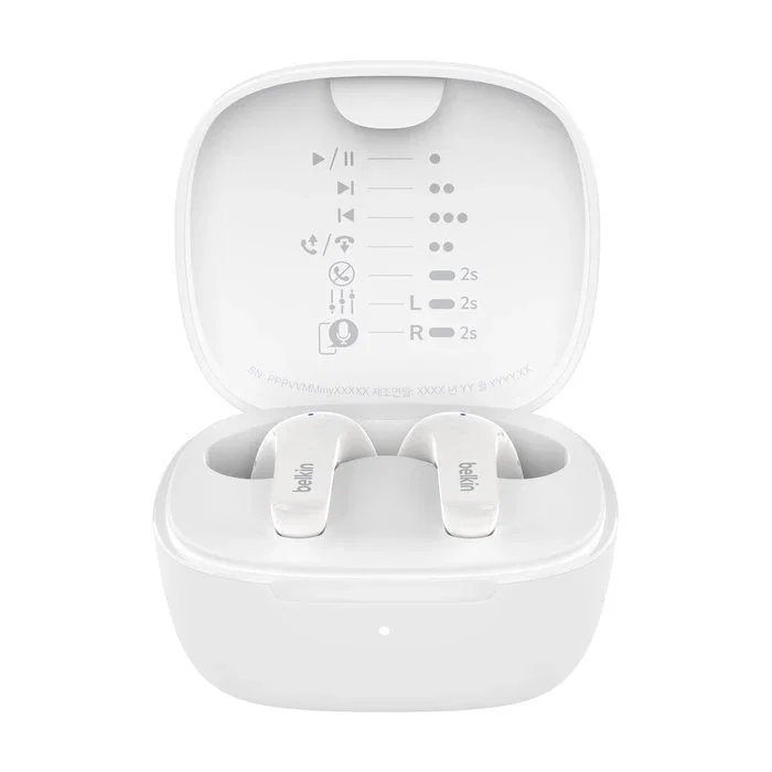 Belkin SoundForm Motion Auriculares Intraurales True Wireless (TWS), Bluetooth 5.2, Cancelación de Sonido, IPX5 Resistente al Sudor, Blanco, para Deporte y Uso Diario Belkin SoundForm Motion Auriculares Intraurales True Wireless (TWS), Bluetooth 5.2, Cancelación de Sonido, IPX5 Resistente al Sudor, Blanco, para Deporte y Uso Diario
