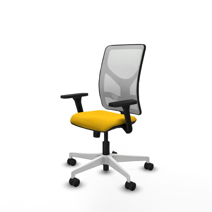 PIQUERAS Y CRESPO Silla de oficina Motilla con mecanismo Sincro, Amarillo y Blanco PIQUERAS Y CRESPO Silla de oficina Motilla con mecanismo Sincro, Amarillo y Blanco