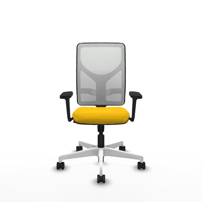 PIQUERAS Y CRESPO Silla de oficina Motilla con mecanismo Sincro, Amarillo y Blanco PIQUERAS Y CRESPO Silla de oficina Motilla con mecanismo Sincro, Amarillo y Blanco