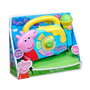 Peppa Pig Karaoke Boombox Musical con Micrófono Incorporado, Luces Intermitentes y Asa Portátil. Canciones Preinstaladas. Niños +3 Años.