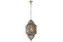 DKD Home Decor Lámpara de Techo Metal y Acrílico Dorado y Multicolor