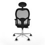 PIQUERAS Y CRESPO Silla de oficina Jorquera con mecanismo Sincro/Traslack Negro y Gris
