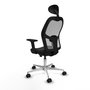 PIQUERAS Y CRESPO Silla de oficina Jorquera con mecanismo Sincro/Traslack Negro y Gris