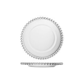 DKD Home Decor Set de 6 Platos de Cristal Transparente