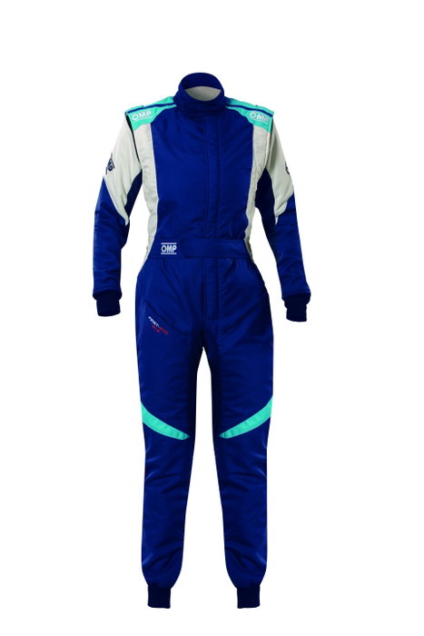 Omp Traje de Carreras First Evo Elle MY2025 FIA 8856-2018 Azul Marino / Tiffany Talla 38 Omp Traje de Carreras First Evo Elle MY2025 FIA 8856-2018 Azul Marino / Tiffany Talla 38