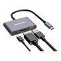 Canyon DS-4 Hub 3in1 USB-C Gris