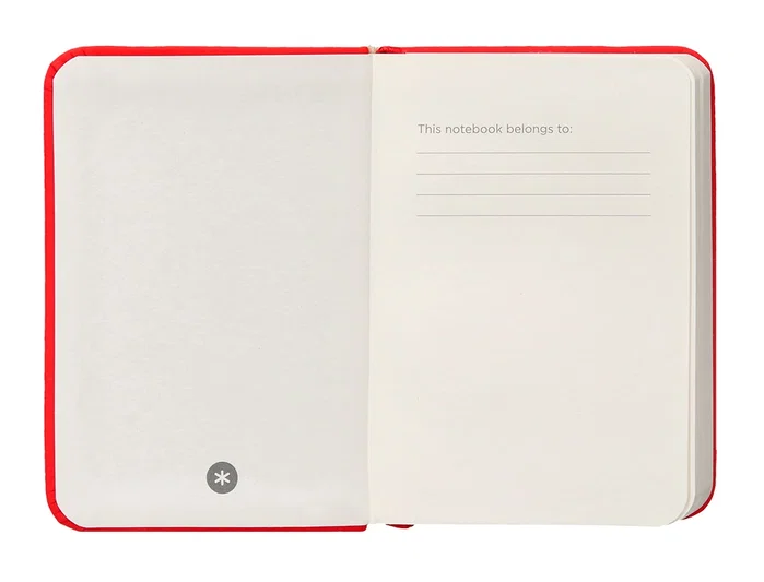 Antartik Cuaderno A7 Tapa Dura Hojas Lisas Rojo 80 Hojas 80gr FSC