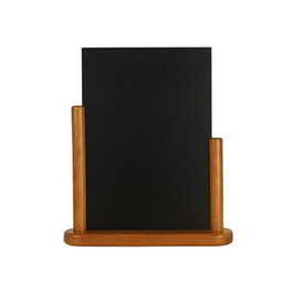 Vermes Pizarra de Sobremesa en Teca, 29x21 cm, para Mobiliario de Oficina (Set de 6)