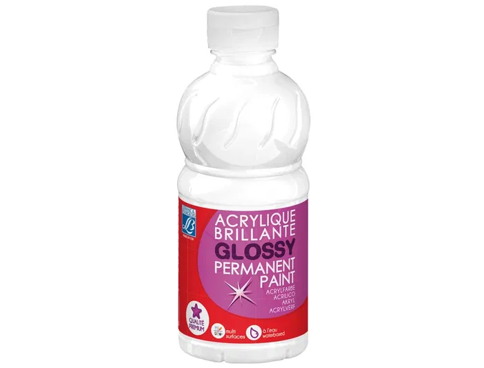 L&b Pintura Acrilica Brillo Blanco Bote 250 ml