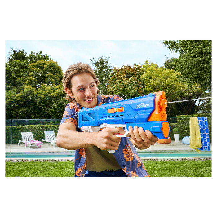 ZURU XSHOT 118158 Hydra Pulse Motor Soaker - Pistola de agua, 650 ml, alcance 9 m, multicolor, para niños +8 años