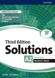 OXFORD UNIVERSITY PRESS, SOLUTIONS ELEMENTARY STUDENT'S BOOK 3ED - AA.VV. - OXFORD UNIVERSITY PRESS