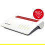 AVM FRITZ!Box 7590 AX Router WiFi 6 Gigabit con WiFi Mesh, DECT, Fon, 2.5 Gbit/s, USB 3.0, Compatible con DSL, VDSL, Fibra y Cable - Color Rojo sobre Blanco (20002998)