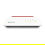 AVM FRITZ!Box 7590 AX Router WiFi 6 Gigabit con WiFi Mesh, DECT, Fon, 2.5 Gbit/s, USB 3.0, Compatible con DSL, VDSL, Fibra y Cable - Color Rojo sobre Blanco (20002998)