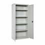 Simon Rack Armario multiusos de 2 puertas y 4 baldas, 80 x 40 x 180 cm, Gris