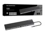 Conceptronic DONN32B Docking Station USB-C 14 en 1, Gris/Plata