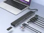 Conceptronic DONN32B Docking Station USB-C 14 en 1, Gris/Plata