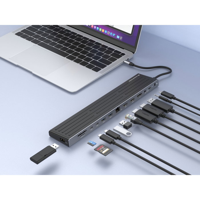 Conceptronic DONN32B Docking Station 14 en 1 USB-C Conceptronic DONN32B Docking Station 14 en 1 USB-C
