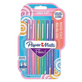 Rotulador Fibra Paper Mate Candy Pop Surtido Blister De 6