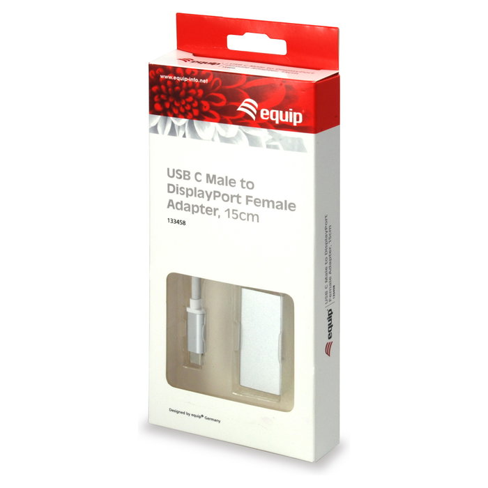 Equip Adaptador USB-C a DisplayPort Hembra Blanco 133458